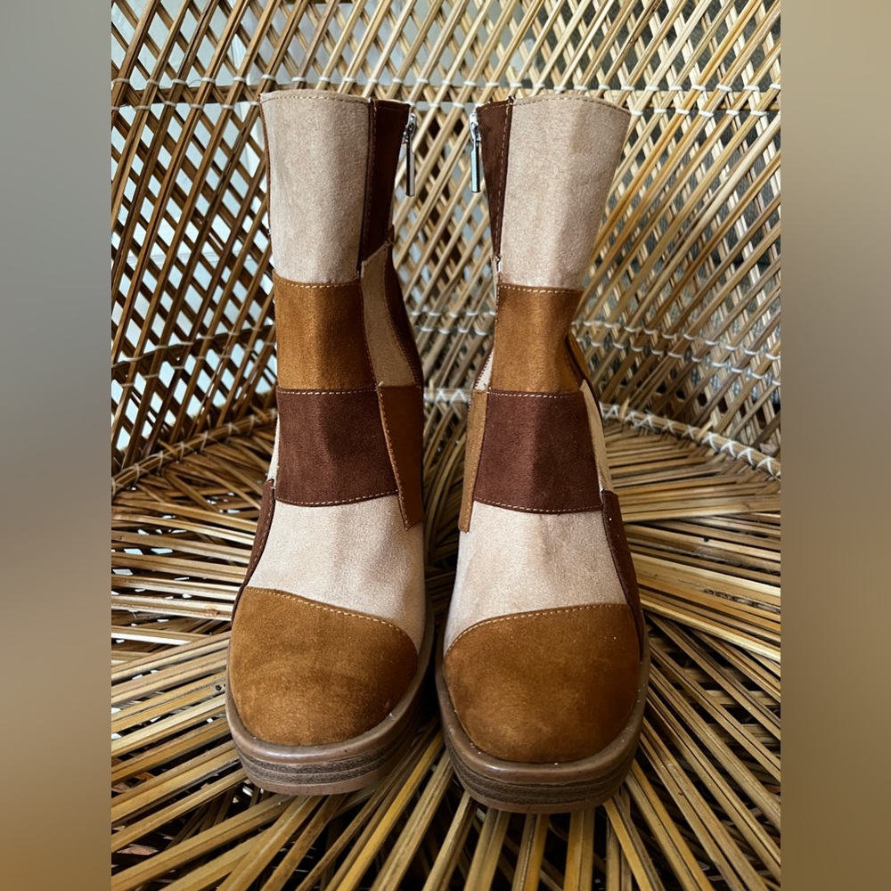 Tiktok viral patchwork boots